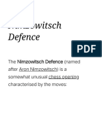 Nimzowitsch Defence - Wikipedia