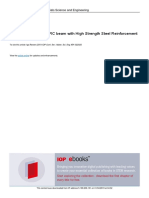 REWERS I - Numerical Analysis of RC Beam With High Strength Steel REinforcement Using CDP Model