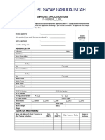 HRD Form 001 Employee Application Gen - Admin v.001