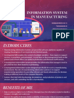 Mis in Manufacturing Industry