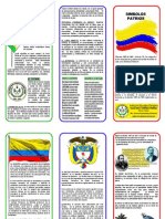 6° - Plegable Simbolos Patrios e Institucionales