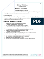 Critical Thinking Cheat Sheet