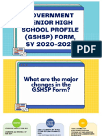 Government Senior High School Profile FORM SY 2020-2021