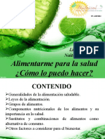 Alimentarme para La Salud