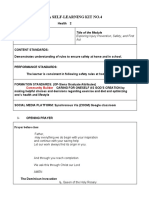 Sja Self-Learning Kit No.4: Fourth Quarter Title of The Module