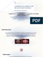 Angulaciones de Los Dientes Posteriores en Pacientes Con Mordida Abierta y Con Oclusión Normal.