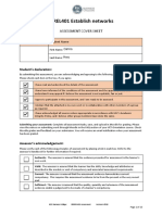 BSBREL401 Establish Networks: Assessment Cover Sheet