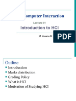 Human Computer Interaction: Introduction To HCI