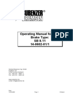 Operating Manual For Disc Brake Type: SB 8.11 14-0602-01/1