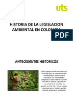 Historia de La Legislación Ambiental en Colombia