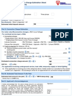 Initial Deposit and Connection Charge Estimation Sheet For Individual Applications Only