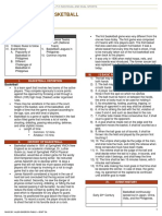 Introduction To Basketball: Outline