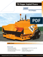 Specifications: Tilt Hopper Asphalt Pavers