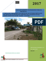 Informe Topografico Saneamiento