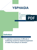 DYSPHAGIA Lecture Notes