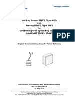 EM-Log Sensor FNF II, Type 4120 and Preamplifier E, Type 2863 For Electromagnetic Speed Log Systems Naviknot 350 E / 350 Ee