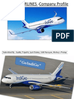 INDIGO AIRLINES - Company Profile: Submitted By: Aadity Tripathi, Jyoti Dubey, Udit Narayan, Akshay S Pratap