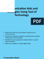 Communication Aids and Strategies Using Tool of Technology