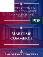 Week 10-11 Introduction To Maritime Commerce and Participants