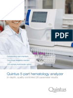 Quintus 5-Part Hematology Analyzer: In-Depth, Quality-Controlled 26-Parameter Results