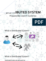 Distributed System: Prepared By: Joem F. Gutierrez