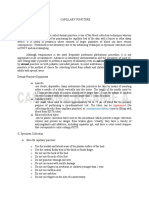 Summarization of Capillary Puncture