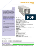 LCE Series DC-AC Inverter 1.5 KVA: Specifications