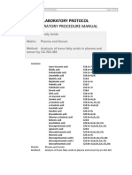 A Blood Analysis Lab Protocol