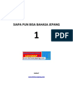 Buku Siapa Pun Bisa Bahasa Jepang 1