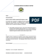 Ejemplo NEGACION DE EXAMEN MEDICO DE EGRESO O RETIRO