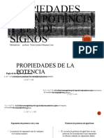 Propiedades de La Potencia y Ley de Signos