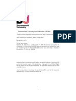 Food Service in Hospital Development of A Theoretical Model For Patient Experience and Satisfaction Using One Hospital in The UK As A Case Study