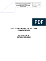 Procedimiento para Estructura Convencional