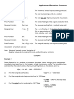 Calculus - Commerce Word Problems