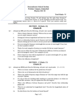 Physics X-M Chapter 10 and 11-Subjective