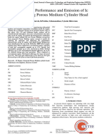 Research On Performance and Emission of Ic Engine Using Porous Medium Cylinder Head