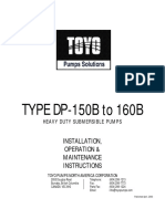 TYPE DP-150B To 160B: Installation, Operation & Maintenance Instructions