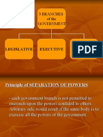 3 Branches of The Government: Legislative Executive Judiciary