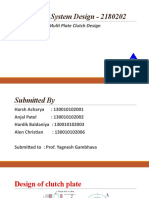 Design of Clutch Plate