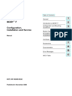 MOBY - F Configuration, Installation and Service Manual