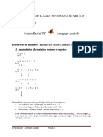 TP Informatique (Matlab)