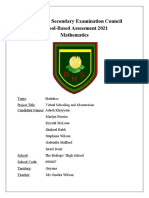 Maths Statistics SBA