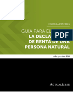 Cartilla Renta Personas Naturales 2019