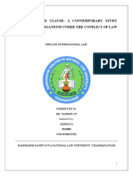 No More Gold Clause: A Contemporary Study Monetary Obligations Under The Conflict of Law