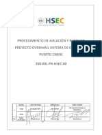 Procedimiento Aislación y Bloqueo Proyecto CMDIC