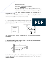 Me302 - Theory of Machines Ii - Spring 2011 Homework 1