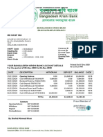 United Commercial Bank Limited Sirajganj Branch Statememt of Account