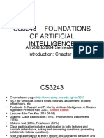 CS3243 Foundations of Artificial Intelligence: AY2003/2004 Semester 2 Introduction: Chapter 1