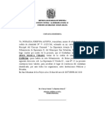 Constancia de Residencia Concejo Comunal