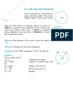 Circle With Special Segment: Definition